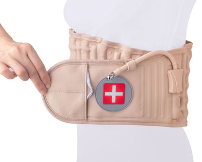 Inflatable Belt Lumbar Traction Massager Set